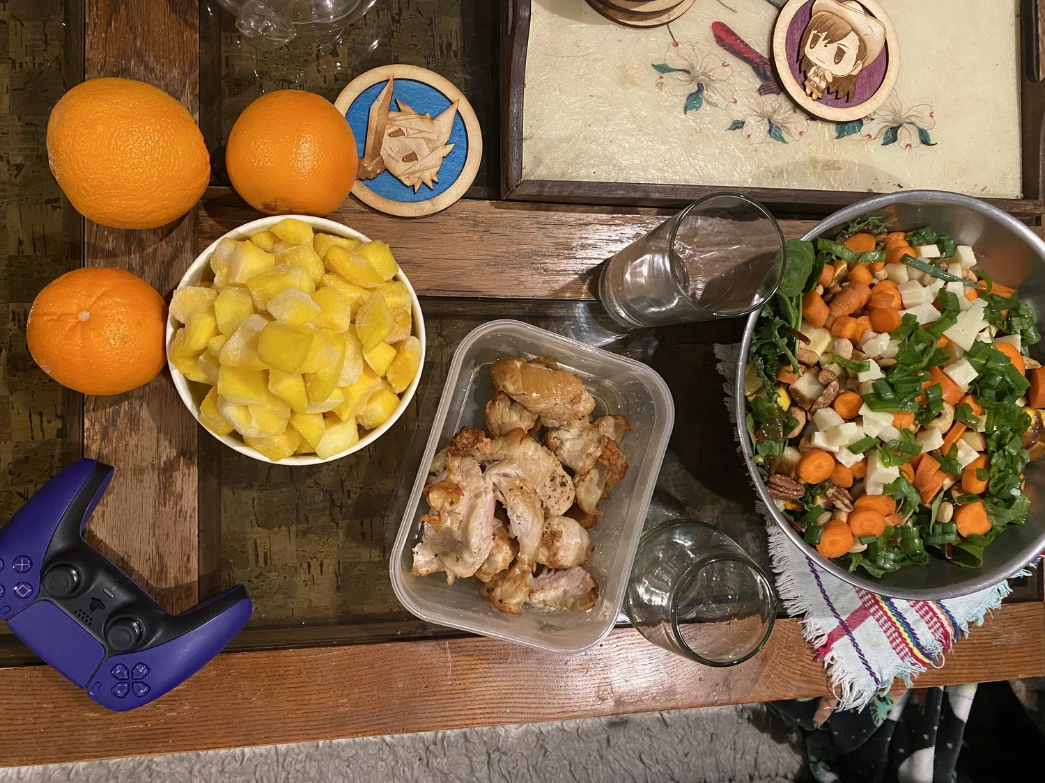 Healthy meal prep with fresh vegetables